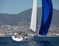 A wide frame, large hull windows and an open stern characterise the Hanse 508