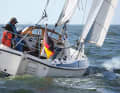 Attached: the rudder on the transom. The bearing sleeves will fail over time. The tiller then vibrates