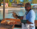 The best place for grilled lobster in the area is Anegada Island at the Reef Hotel
