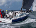 On trend: wide stern, sharp chines, double rudder blades