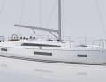 The cabin superstructure of the new Oceanis 40.1 extends far into the foredeck and running deck - creating volume and living comfort