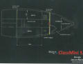 The plans provide for two watertight bulkheads. The planned boat building material is 10 millimetre marine plywood.
