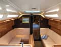 The headroom in the saloon has been increased by five centimetres. On request, the boat can be laminated with epoxy resin, which should save up to 15 per cent in weight
