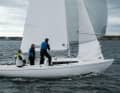 With three people on board, the boat is well manned for regattas