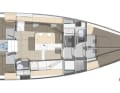 Pogo 44, version avec quatre cabines et deux salles de bain