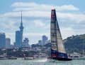 Impressionen der Kenterung von Team American Magic beim Prada Cup Round Robins - Americas Cup 2021