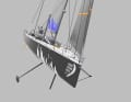 The keel can be tilted up to 40 degrees