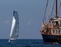 Modern times: The carbon rig without backstay allows a strongly flared main