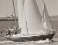 Vincitore del Whitbread: Swan 64 "Sayula". Il ketch era molto grande per gli standard dell'epoca.