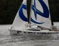 Clean deck layout: cleats and furling system for the genoa are installed flush, the lines are clean