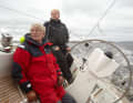 The designer Håkan Södergren was also on board. The cockpit layout works for two, or with a large crew