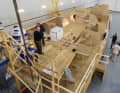 The complete boat was pre-produced as a wooden model