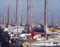 Activité intense dans le port de départ de Helsingør...