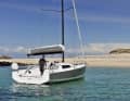 Anchoring in shallow waters: if you order the optional swing keel, you can reduce the draught to 1.05 metres