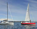 Old and new: The predecessor of the Pogo 30 was the 8.50. The comparison shows what has changed in a decade: completely different rig, hull and sail plan