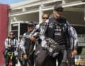 The Team New Zealand sailors compete