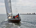 Rund achtern: Das Boot ist ein Spitzgatter