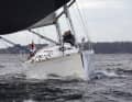 The Luffe remains under control at all times, even on sharp aisles. The foredeck has a comparatively slim cut ...