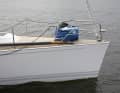 ... and the stern has a striking curve