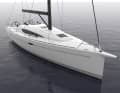 promises performance even when stationary: slim stem, long sprit, drawn-in flanks