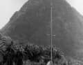 The "Solveig III" anchors off the famous Pitons on St Lucia