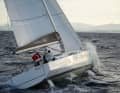 The double rudders worked perfectly in the test. Designer Rob Humphreys specialises in this configuration