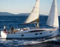 The large hull windows are visually striking. They provide plenty of light and a view below deck