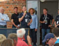 Welcome to the Modern Classics: Bobby Schenk, Lasse Johannsen, Jochen Rieker, Michael Rink, Jochen Kunzemann, Monika Weber (from left to right)