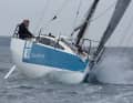 Powerful even upwind. The hull has moderate lines and also shows good potential upwind