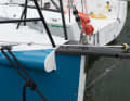 A gennaker or a code zero can be fitted to the bow nose. Alternatively, a retractable trunk is also possible