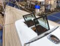 Two flush hatches provide plenty of light below deck, while the self-tacking jib makes for easy cruising