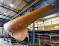 The lateral plan of the first new wooden twelve-person building in the shipyard hall