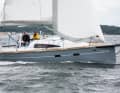 The Viko 30s has modern and pleasing lines. The platform at the bow is optional