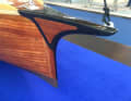 The most striking feature of the LA 850 is the carbon fibre and wood bowsprit