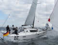 The asymmetric is driven on an extendable bowsprit