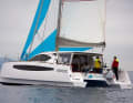 Because of the side steering positions, the main boom can be set low - good for performance and handling