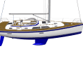 Still recognisable as a typical HR. The new 44 from Hallberg-Rassy comes as a novelty for 2017