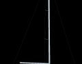 The L-keel with a draught of 2.28 metres is standard on the Jeanneau 51. A short keel with a draught of 1.73 metres is also available as an option