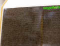 Au lieu de fibres de verre, on utilise un tissu en fibres de lin. Grâce à une finition visuelle complexe, le résultat est vraiment beau.
