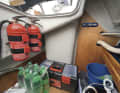 A must: At least one good fire extinguisher, preferably one in each compartment, should be on board
