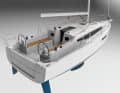 Aft. The idea of the so-called walkaround cockpit creates barrier-free passageways to the running deck and the foredeck