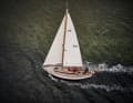 From a bird's eye view, the classic appearance of the sea cruiser becomes particularly clear