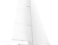 Variante mit Schenkkiel. Variabler Tiefgang von minimal 1,29 Meter bis maximal 2,70 Meter