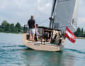 ...only the stern view is familiar - except for the bathing platform, which extends horizontally