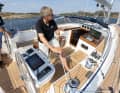Tacking and jibing are easy for two people. In solo mode, it only works with autopilot - or practice