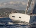 Reduced. The bulkhead conspicuously narrows aft. This also keeps the waterline slim aft
