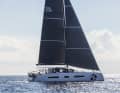Low weight, plenty of cloth and sporty hull lines - even in light winds, the Outremer 55 takes off like no other