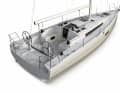 The layout for sporty regatta use. The rear elements of the dents can be removed, as can the cockpit table. This gives the crew more space to work