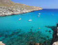 Cala San Vincente is deep. The beautiful beach is lively