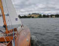 Drottningholm Palace, the residence of the Swedish royal family, rests majestically above Mälar
